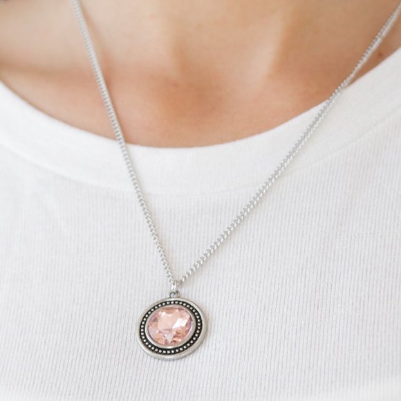 NWT Mega Money Diamond pink necklace set - Picture 1 of 3